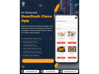 Launch Your DoorDash Clone App with SpotnEats  Smart Food Delivery Solution