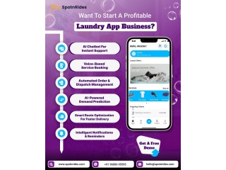 Uber for Laundry App with AI  Smart Laundry Delivery Solution by SpotnRides