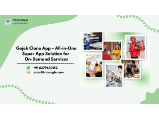 Gojek Clone App  All-in-One Super App Solution for On-Demand Services
